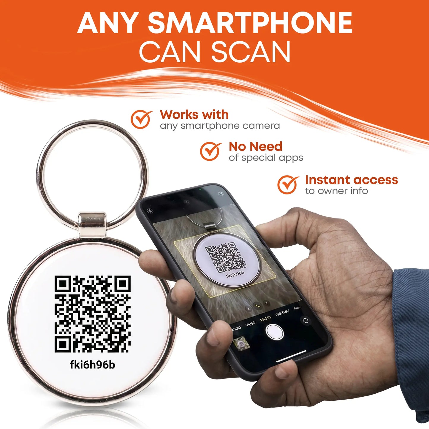 QR Code Pet ID Tag – Smart Dog & Cat Tag – Scan to Contact Owner – Lost Pet Protection – No Subscription