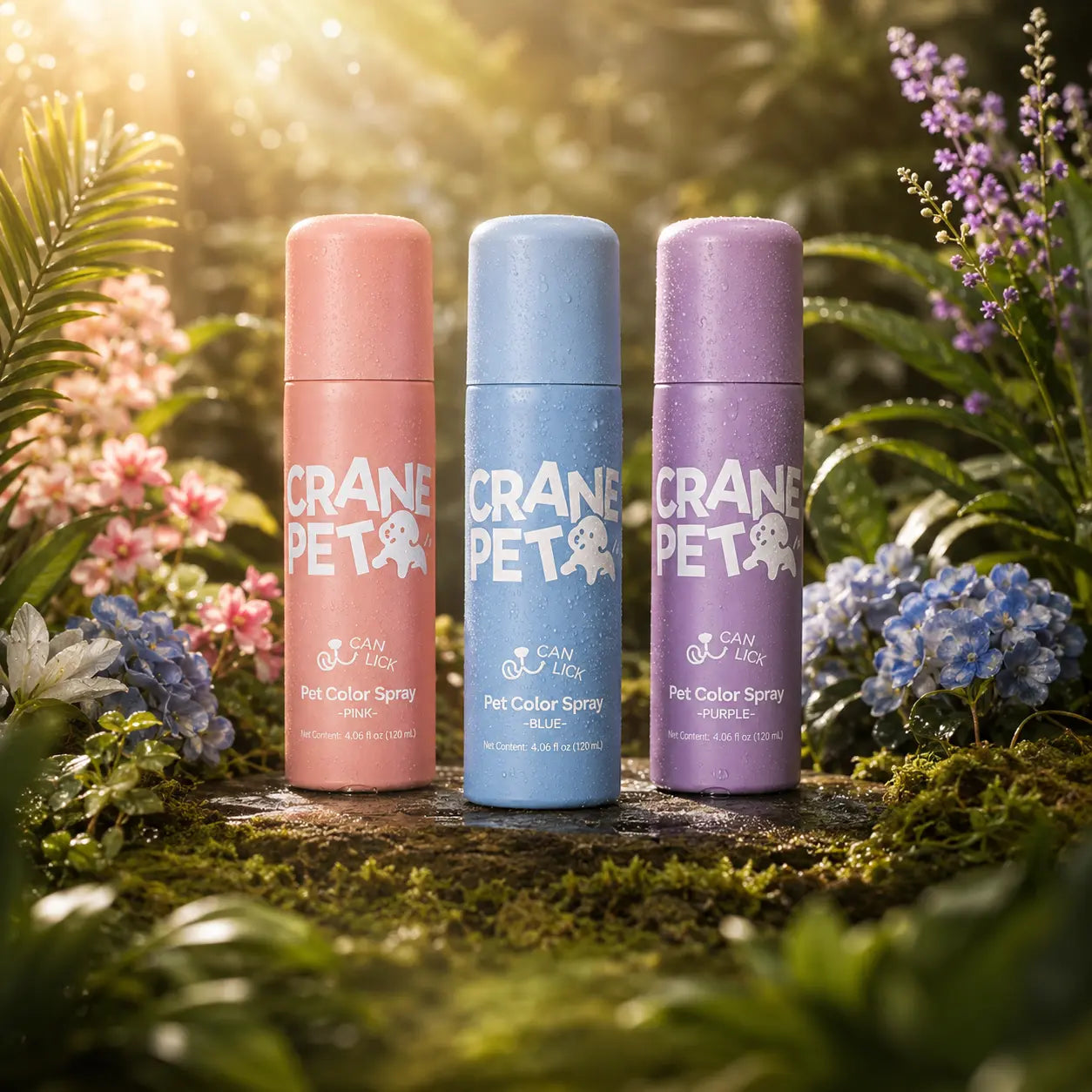 Crane Lunexis Pet Hair Color Spray Can - Dog & Cat Grooming Coating Agent, Safe, Non-Toxic, Easy Spray-On Application, Washable via Shampoo, Ideal for Festivals, Halloween, Shampoo Wash-Off