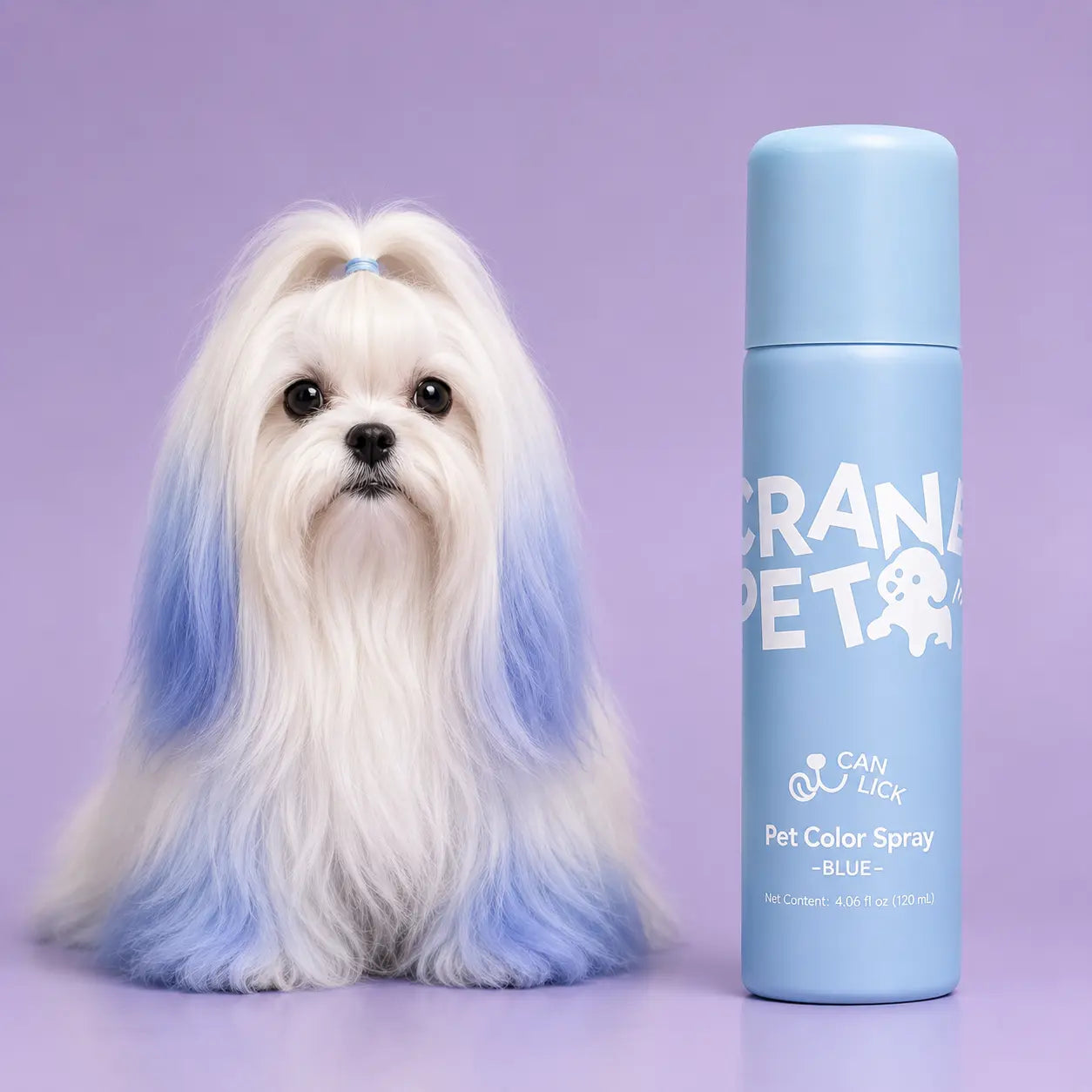Crane Lunexis Pet Hair Color Spray Can - Dog & Cat Grooming Coating Agent, Safe, Non-Toxic, Easy Spray-On Application, Washable via Shampoo, Ideal for Festivals, Halloween, Shampoo Wash-Off