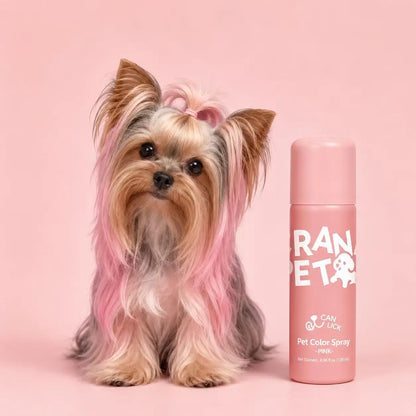 Crane Lunexis Pet Hair Color Spray Can - Dog & Cat Grooming Coating Agent, Safe, Non-Toxic, Easy Spray-On Application, Washable via Shampoo, Ideal for Festivals, Halloween, Shampoo Wash-Off